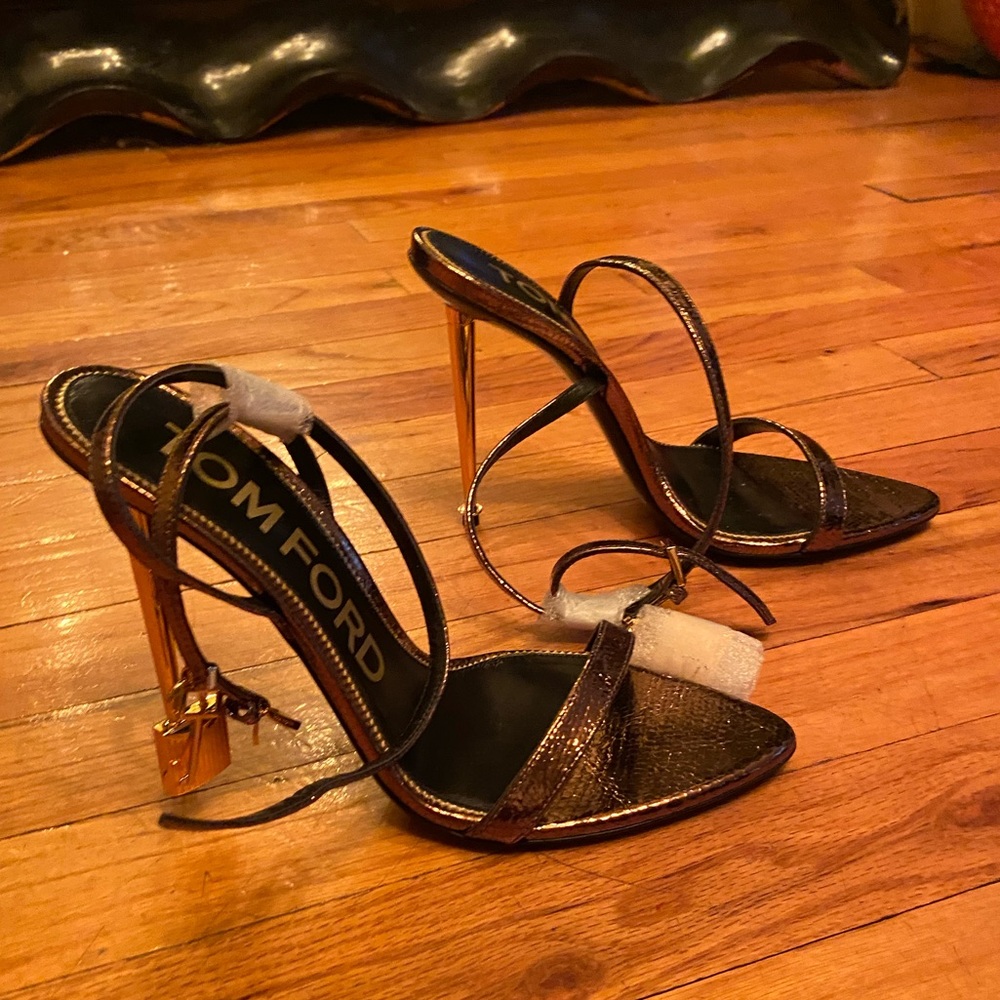 TOM FORD PADLOCK SANDAL HEELS!!!